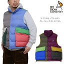 ゴースローキャラバン go slow caravan 中綿ベスト メンズ マイクロリップナイロンクレイジースタンドベスト 336601 2024AW【服】241...