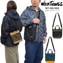 ワイルドシングス WILD THINGS ショルダートート メンズ レディース 2WAY ショルダーバッグ WT-380-3603 2024AW【鞄】2411r...