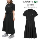 ラコステ LACOSTE ワンピース レディース 鹿の子地マキシ丈ドレス リラックスフィット Relaxed Fit EF024J 2025SS【服】2503r...