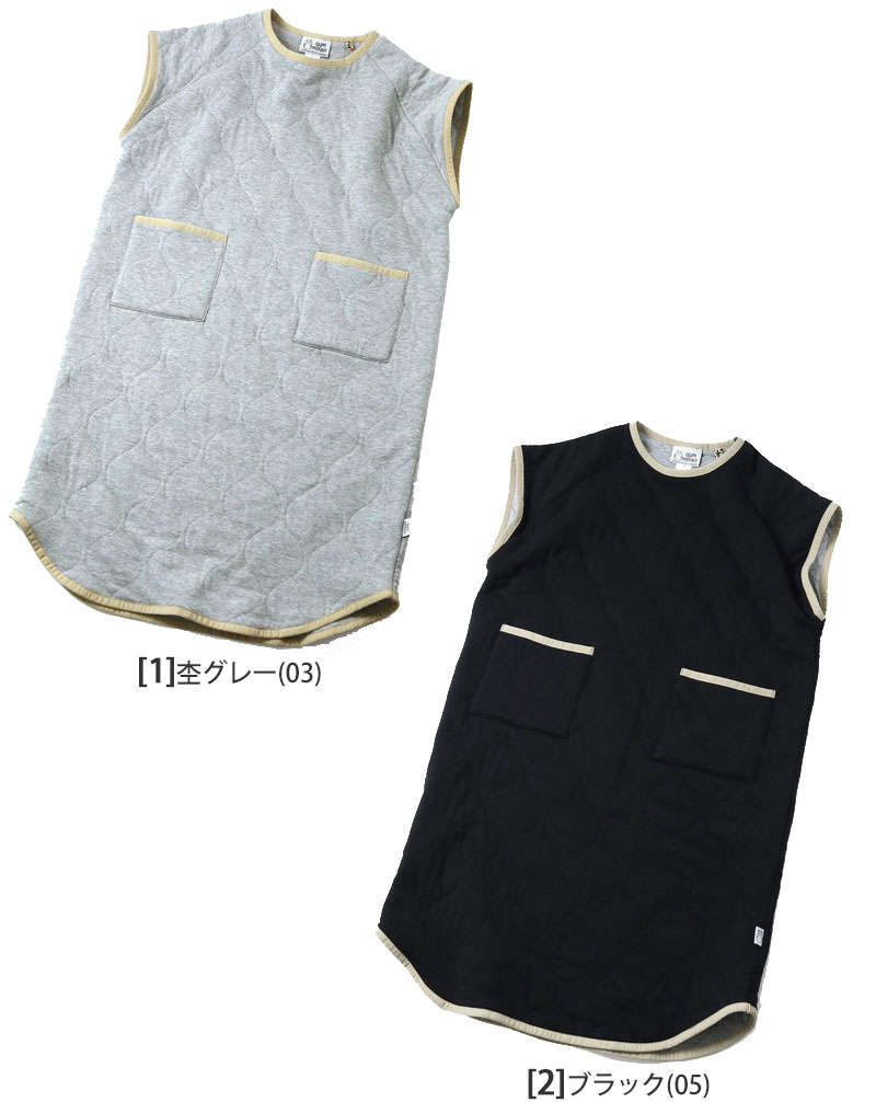 ジムマスター gym master スウェットワンピ レディース ウェーブキルトワンピース G633705 2025AW【服】2510ripe