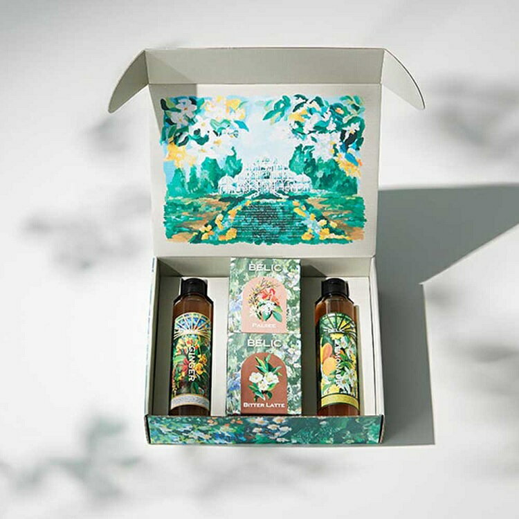TEA & SYRUP GIFT BOX (B) 紅茶2種類とシロップ2本のギフトセット【BELIC】紅茶 ハーブティー レモネー..