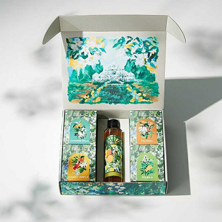 TEA & SYRUP GIFT BOX (A) 紅茶4種類とシロップ1本のギフトセット【BELIC】紅茶 ハーブティー レモネー..