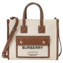 バーバリー BURBERRY 8044143 A1395 ロゴ ホースフェリープリント ミニ フレヤ トートバッグ 2WAY ショルダーバッグ ナチュラル/タン レディース ユニセックス LL MN POCKET DTL TOTE LL6