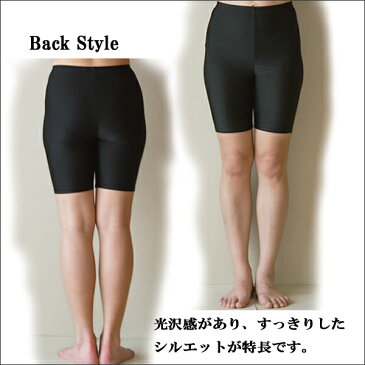 【日本製】スポーツレギンススパッツ3分丈 縦横伸びる2WAYストレッチ素材 ヨガ フィットネス ダンス ストレッチスパッツ ナイロン 日本製スポーツレギンス スパッツ