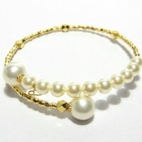 国産貝パール ワイヤーバングル 日本製 真珠 冠婚葬祭 パーティー 結婚式 フォーマル 礼服 告別式 法事 卒業式 入学式 母の日 ギフト プレゼント