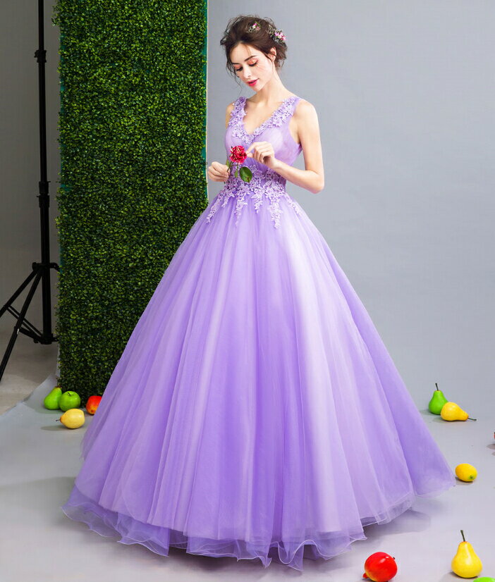 ウェディングドレス dress-252上品なパープル ドレス 高級 カラードレス 編上げ 結婚式 披露宴 刺繍 プリンセスライン ミニドレス 二次会 パーティードレス ビスチェウエディングドレス マタニティウエディングドレス 演奏会 お嫁さん 発表会 前撮り 花嫁♪
