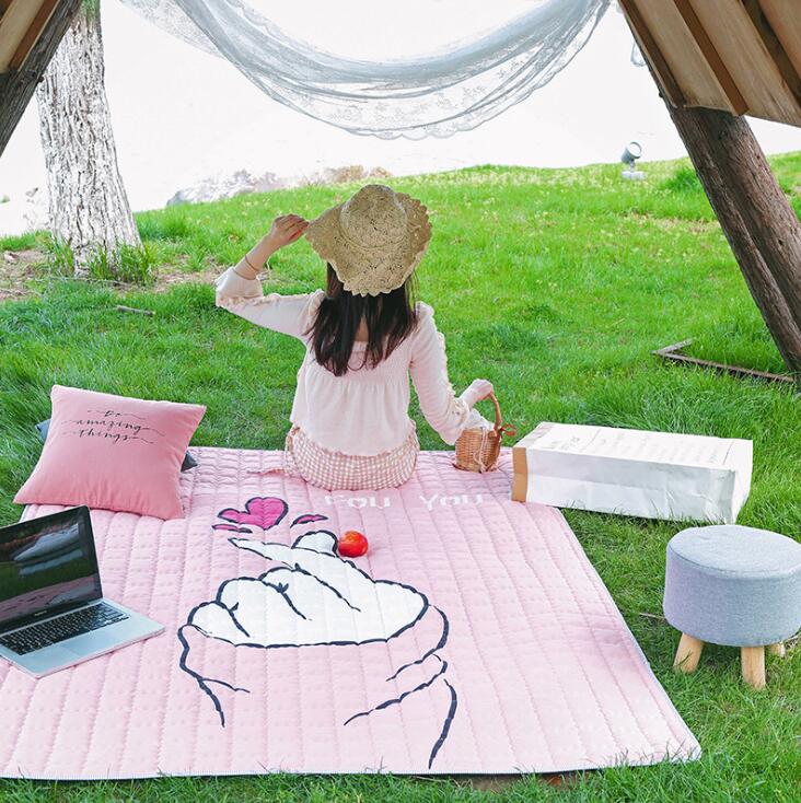 マット 10タイプ 145×200CM フロアマット ラグマット すべり止め ハイハイマット オールシーズン ピクニック バーベキュー カーペット リビング 洗濯可 インテリア プレイマット サニーマット mt1901 [2]