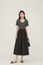 シャツワンピース リゾートワンピース ワンピース ロングワンピース 伸縮性あり