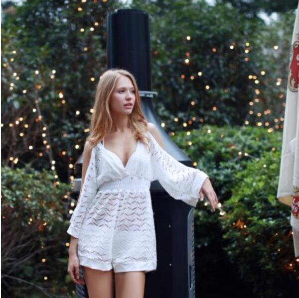 3点セット水着 2カラー ポレロ 長袖 ホワイト レース ビキニ mizugi-18002 セクシー ビキニ 花柄 つなぎ bikini スタイル綺麗に見せる 水着 ブラジリアン レディース水着 欧米人気 セレブ愛用 海 旅行 新婚旅行 温泉 海外 リゾット セレブのサムネイル