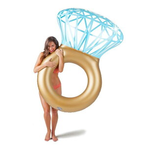 新作 ダイヤ指輪 浮き輪 オシャレ 大きいサイズの ダイヤ ダイヤモンド セレブ ナイトプール 女子会 かわいい ビーチ リゾート 浮輪 UKIWA 水遊び ウォーター フロート 遊具