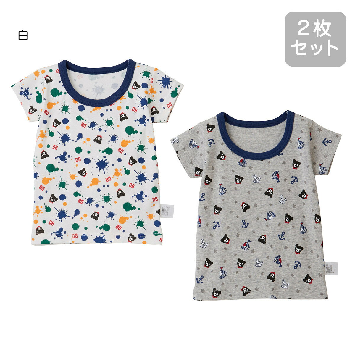 【★ポイント10～1倍】【ミキハウス】Tシャツセット3500【3980円以上で送料無料(国内)】