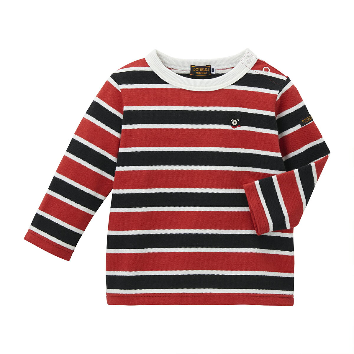 【＼最大13%／OFF限定クーポン】〇【ミキハウス】長袖Tシャツ【3,980円以上で送料無料(国内)】100cm赤13200