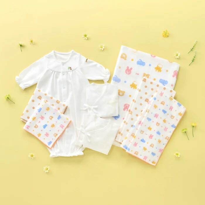 【★8倍＋2,000 1,000 限定クーポン エントリーして】〇【ミキハウス】新生児準備スターターセット【3,980円以上で送料無料(国内)】16500