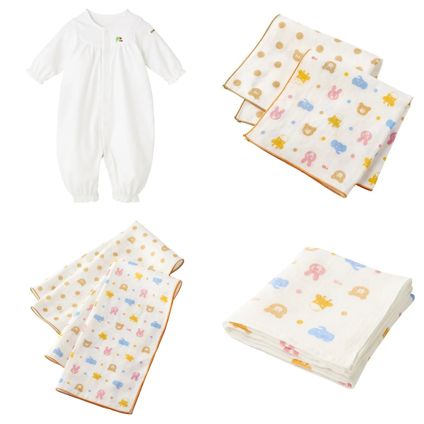 【★ポイント10〜1倍】〇【ミキハウス】新生児準備スターターセット【3,980円以上で送料無料(国内)】16500