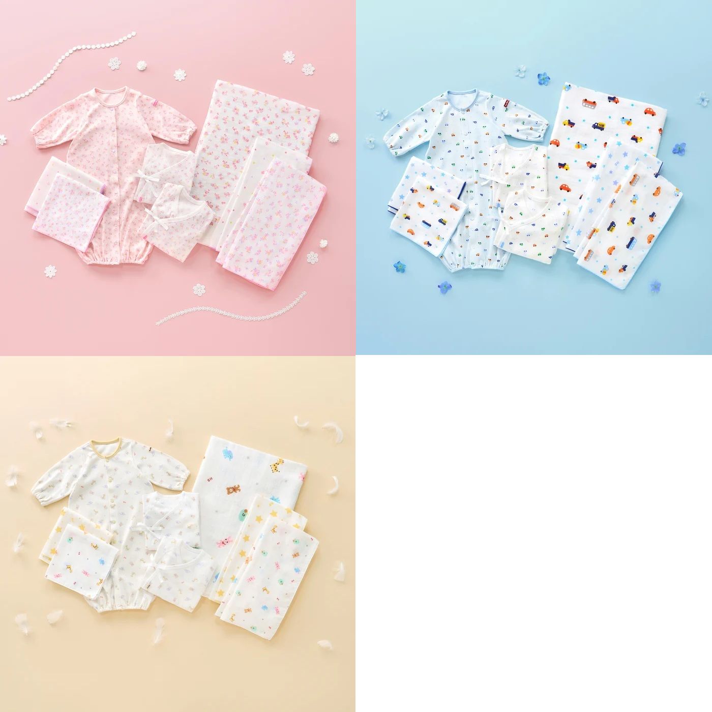 【★ポイント10〜1倍】〇【ミキハウス】新生児準備スターターセット16500