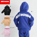 【WEB限定】【ミキハウス】ミキハウスロゴ パーカー【3,980円以上で送料無料(国内)】10450