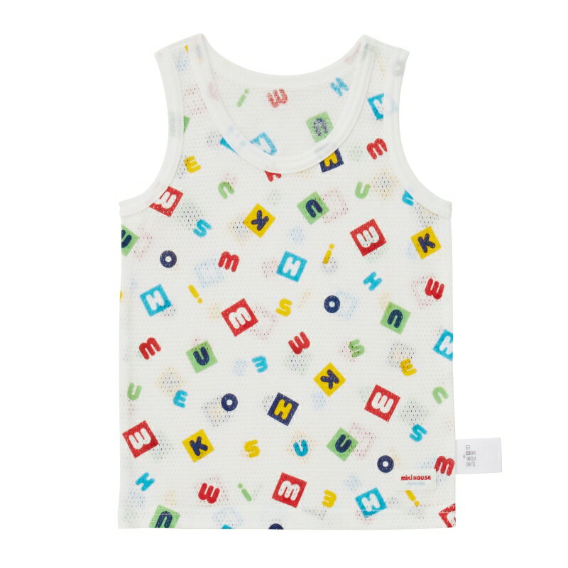 【★10倍＋￥2,000 限定クーポン】〇【ミキハウス】【SALE・アウトレット】総柄メッシュタンクトップ【..