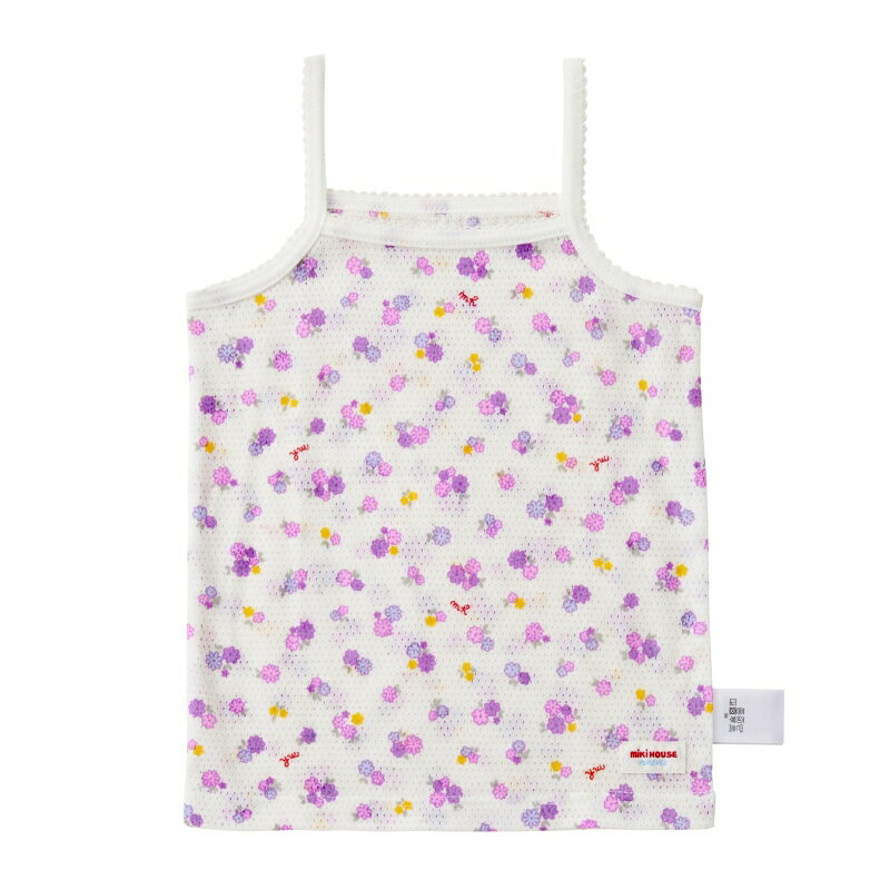 【★10倍＋￥2,000 限定クーポン】〇【ミキハウス】【SALE・アウトレット】総柄メッシュキャミソール【..