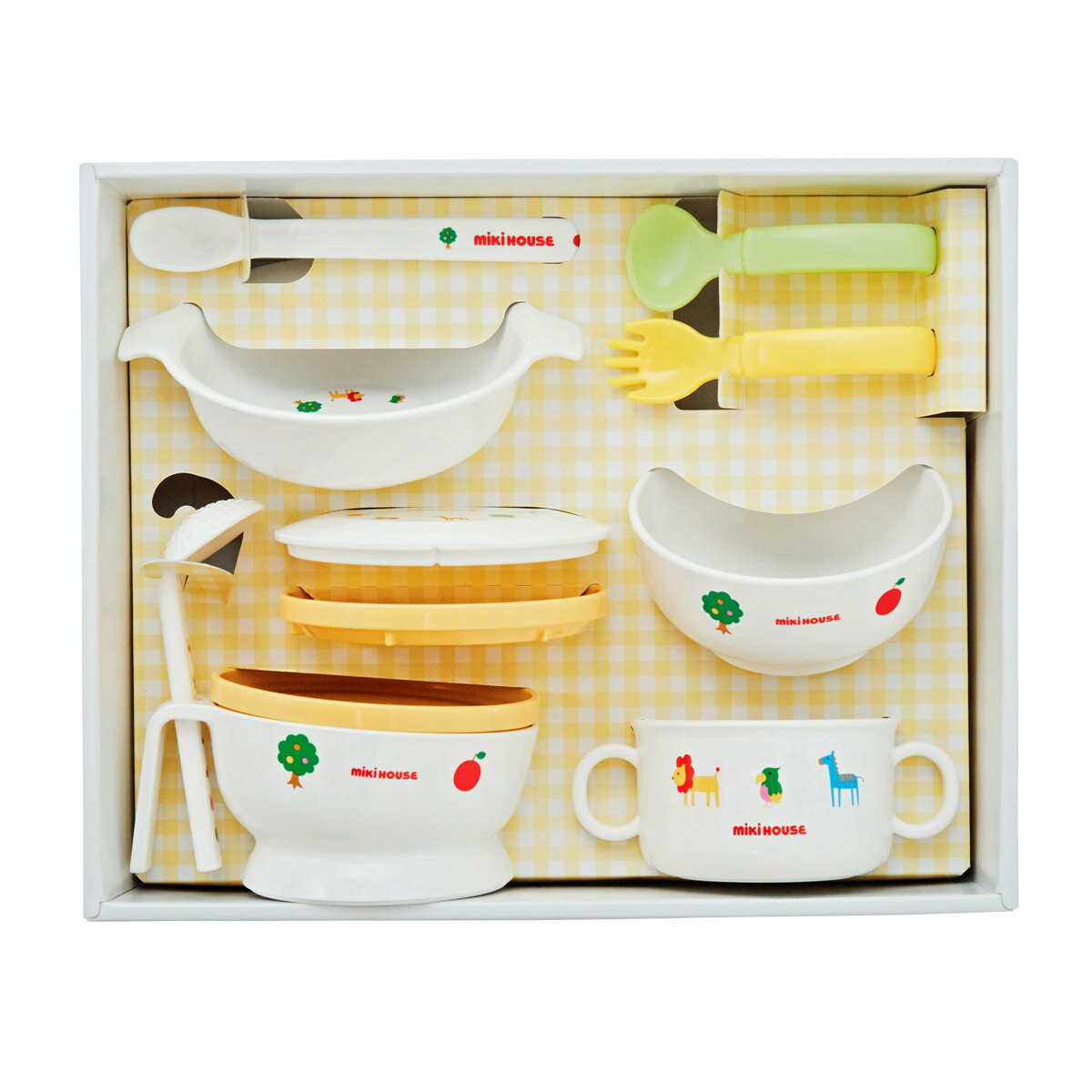 【★ポイント10〜2倍】〇【ミキハウス】テーブルウェアセット5000【3,980円以上で送料無料(国内)】