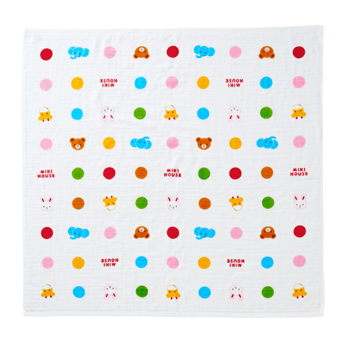 【★ポイント10〜1倍】〇【ミキハウス】ガーゼバスタオル3000【3,980円以上で送料無料(国内)】