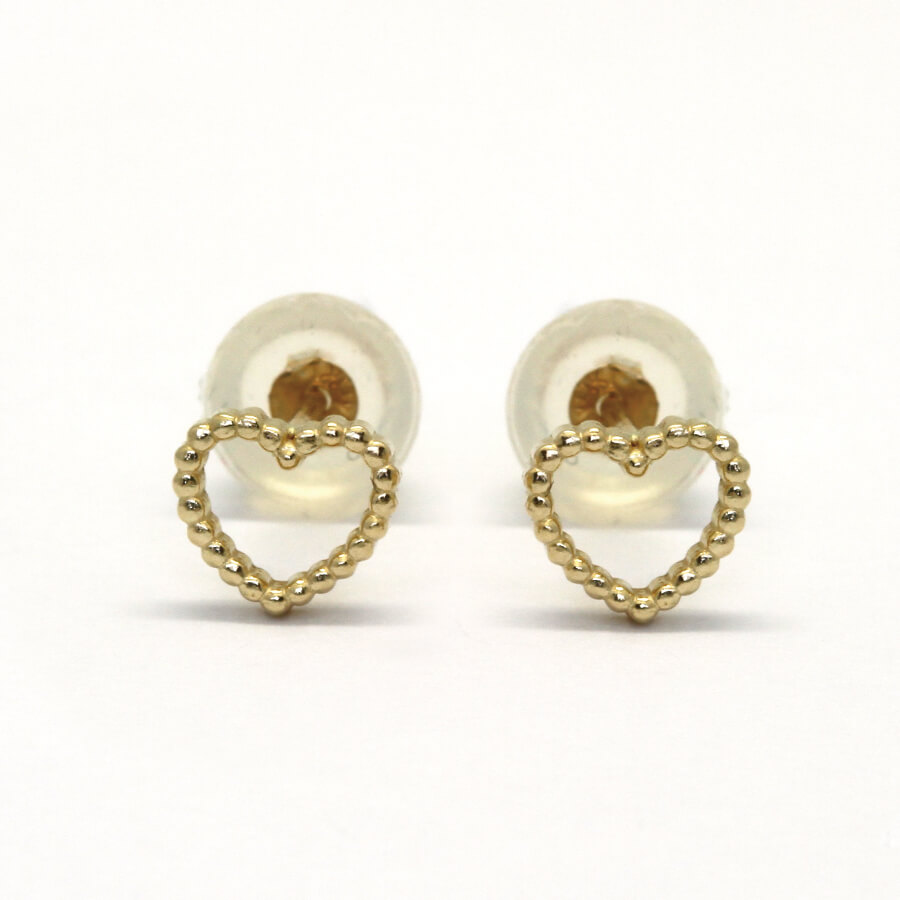 Rakuten - ピアス ゴールド pierce K10ゴールド ハート オープンハー レディス 女性用 10金 10K