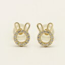 ピアス ゴールド pierce K10ゴールド うさぎ ラビッ トrabbit レディス 女性用 10金 10K