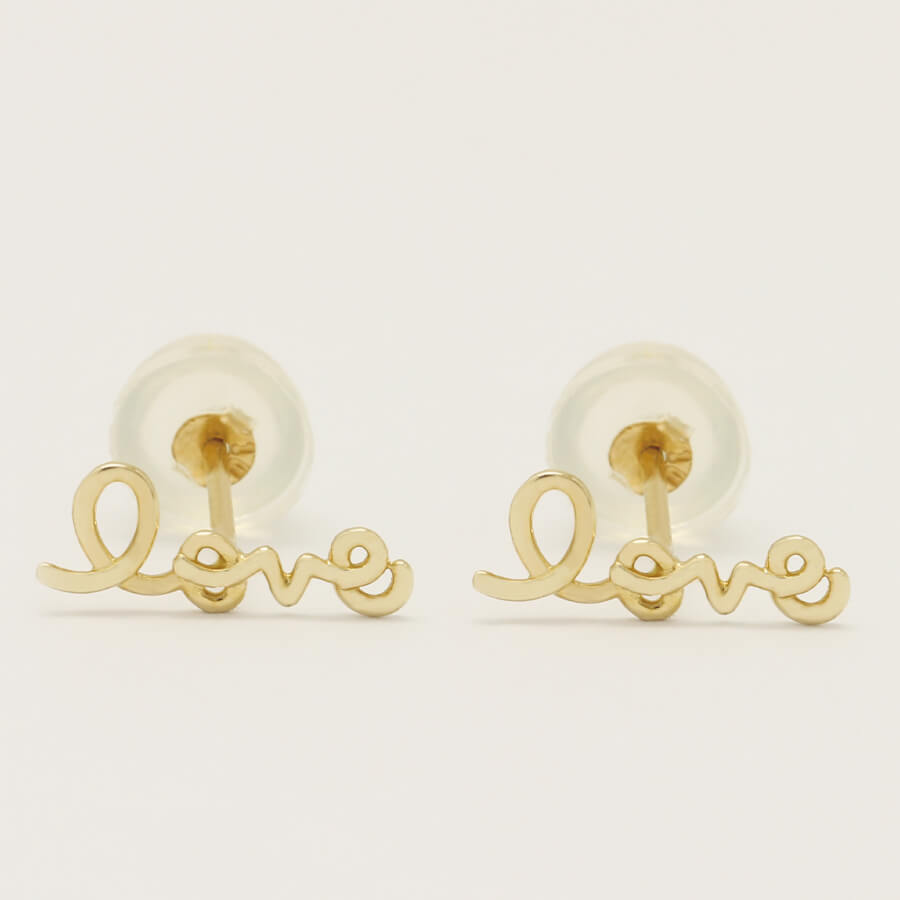 ピアス ピアス ゴールド pierce K10ゴールド love レディス 女性用 10金 10K