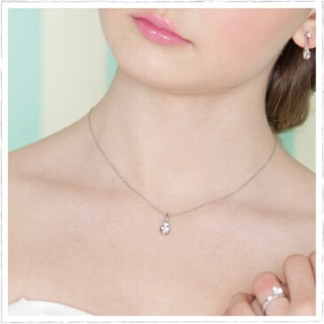 【送料無料】Arios-アリオス- 0.508ct ダイヤモンドネックレス ティアードロップ 滴 雫 ネックレス K18