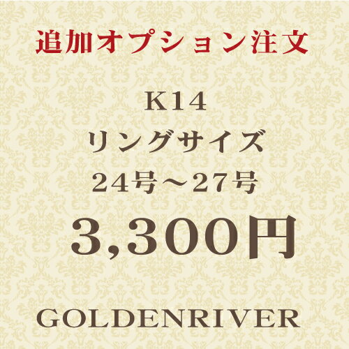 K14リングサイズ 24号・25号・26号・27号 追加ご注文