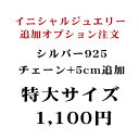 【特大サイズ用】チェーン+5cm追加 シルバー925 追加ご注文