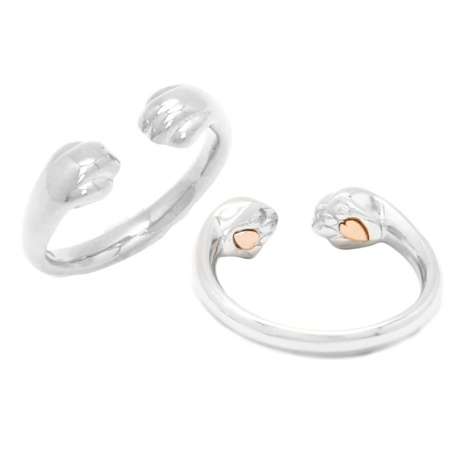 猫の手 肉球 リング さくら肉球 K18 18金 K10 10金