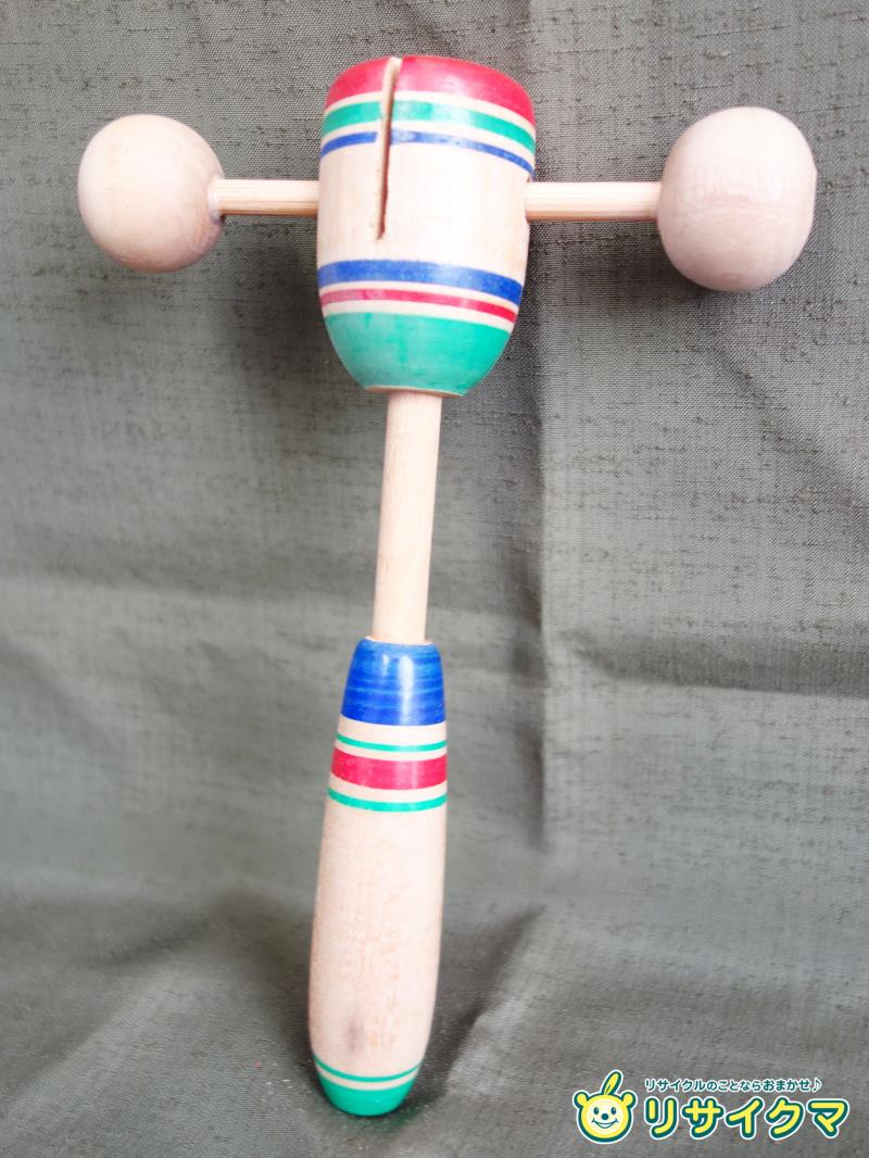 【中古】M▽カタカタ ガラガラ 木のおもちゃ 木製 玩具 古いおもちゃ (37516)