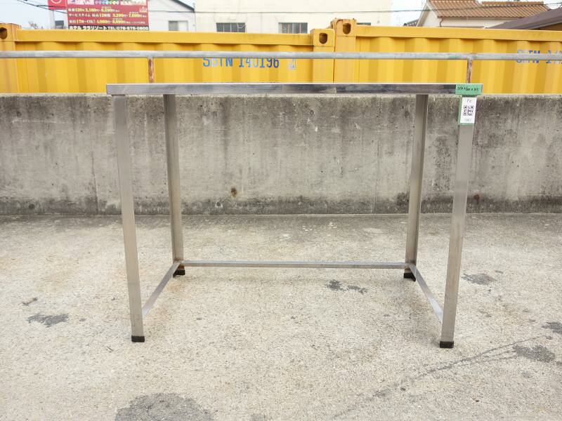 【中古】M▽業務用 厨房 作業台 棚 ステンレス 幅1050×奥行600×高さ815 ■大型商品・...