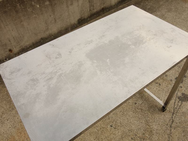 【中古】M▽業務用 厨房 作業台 棚 ステンレス 幅1050×奥行600×高さ815 ■大型商品・...