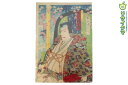 【中古】M▽揚洲周延 市川権十郎 義経 明治 木版画 役者画 歌舞伎絵 浮世絵 錦絵 大判 不揃い ■送料無料対象外・送料別途必要■ (273)