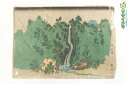 【中古】M▽鈴木トウ谷 日光名所瀧十景の内 布引滝 文久 木版画 浮世絵 錦絵 中判 ■送料無料対象外・送料別途必要■ (346)