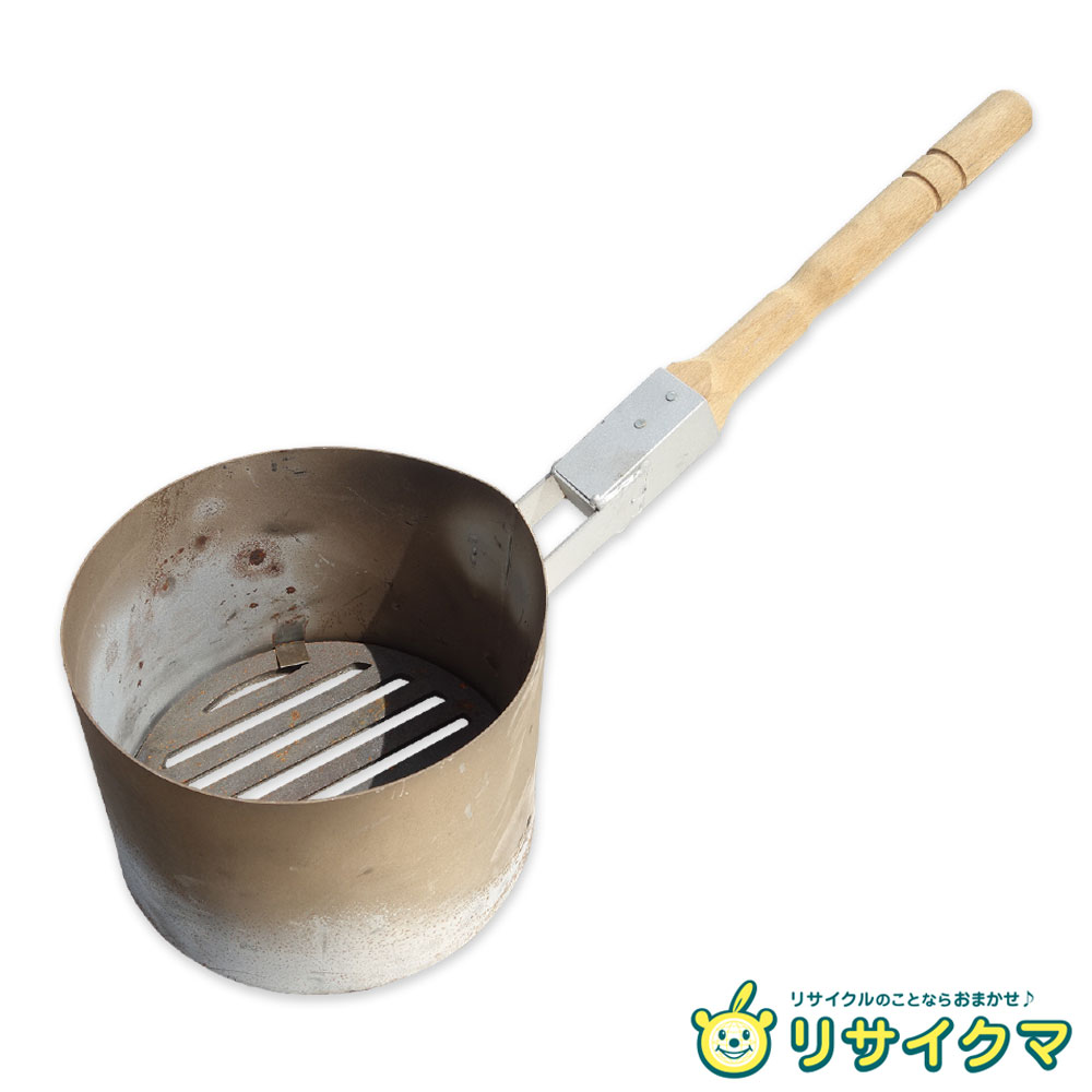 【中古】M▽火起こし器 炭起こし 炭火焼き バーベキューコンロ 木炭 キャンプ アウトドア 木柄ハンドル ロストル ■送料無料対象外・送料別途必要■ (31885)
