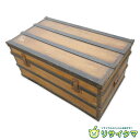 【中古】K▼木箱 宝箱 船舶 トランクケース 古道具 収納 ■大型商品・送料別途必要■ (38706)