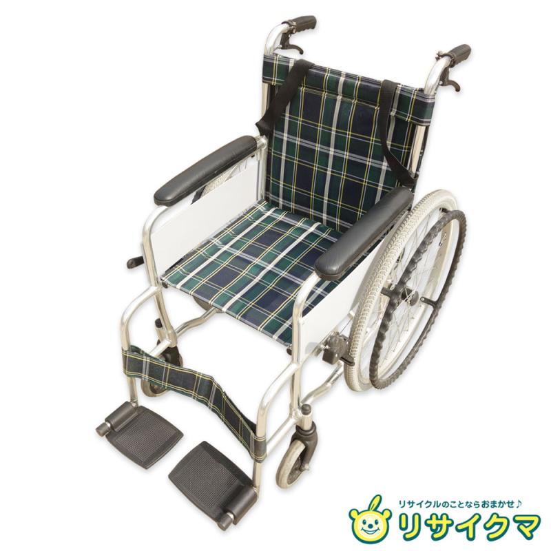 エコノミー車いす 介助用車椅子【中古品】 マキテック アルミ製エコノミー車いす 自走式 の通販