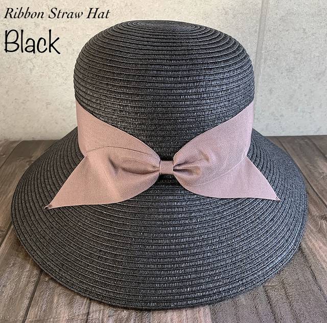 ◆帽子7色展開　特価 つば広 ハット リボン キャペリン サイズ調整 折りたたみ　レディース　女優帽 3