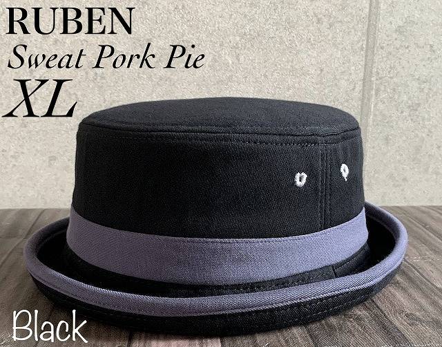 ◇2サイズ展開 帽子 ruben ルーベン スエット ポークパイ ハット シンプル オールシーズン サイズ調整 M L サイズ 定番