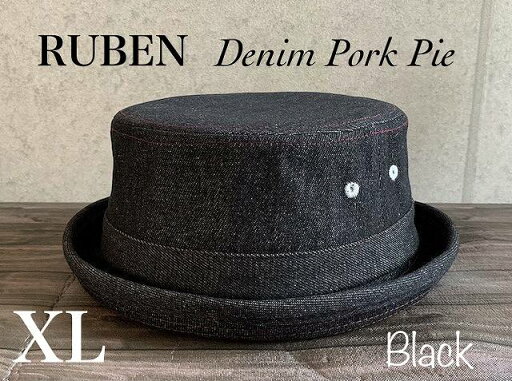 ◇ 2サイズ展開 Mサイズ BIG XL サイズ Ruben デニム ポークパイハット コットン オールシーズン ポークパイ ハット ルーベン カジュアル スタイル ストリート ブラック ヒッコリー ネイビー 綿素材 デニム素材 ◇ 2サイズ展開 Mサイズ BIG XL サイズ Ruben デニム ポークパイハット コットン オールシーズン ポークパイ ハット ルーベン カジュアル スタイル ストリート ブラック ヒッコリー ネイビー 綿素材 デニム素材