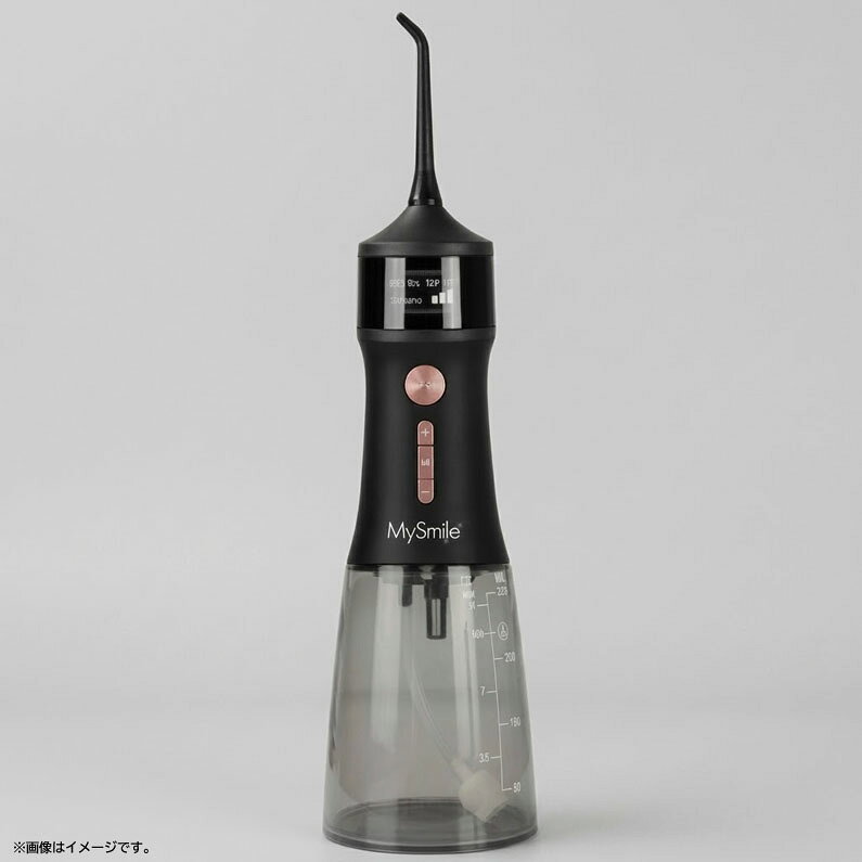 &nbsp;メーカー &nbsp;MySmile &nbsp;MODEL &nbsp;LP221 &nbsp;カラー &nbsp;ミッドナイトブラック &nbsp;タイプ &nbsp;コードレスウォーターフロッサー（口腔洗浄器） &nbsp;タンク容量 &nbsp;約335ml &nbsp;給電方式 &nbsp;充電式 &nbsp;モード数 &nbsp;4モード &nbsp;ノズル数 &nbsp;8種類 &nbsp;表示 &nbsp;携帯用OLEDディスプレイ搭載 &nbsp;用途 &nbsp;歯間洗浄、歯ぐきケア、口腔内の洗浄 &nbsp;&nbsp;&nbsp;&nbsp;&nbsp;【商品特長】&nbsp;&nbsp;&nbsp;&nbsp;&nbsp;◆水流で歯間や歯周ポケットの汚れを洗い流すコードレス式の口腔洗浄器です&nbsp;&nbsp;&nbsp;&nbsp;&nbsp;◆約335mlの大容量タンクを搭載し、給水回数を抑えて快適に使用できます&nbsp;&nbsp;&nbsp;&nbsp;&nbsp;◆4種類の洗浄モードを搭載し、用途やお好みに合わせた水圧調整が可能です&nbsp;&nbsp;&nbsp;&nbsp;&nbsp;◆8種類のノズルが付属し、歯間ケアや歯ぐきケアなど幅広い用途に対応します&nbsp;&nbsp;&nbsp;&nbsp;&nbsp;◆OLEDディスプレイ搭載で、モードや使用状況を確認しやすい設計です&nbsp;&nbsp;&nbsp;&nbsp;&nbsp;◆コードレス仕様のため、洗面所だけでなく旅行や外出先でも使用できます&nbsp;&nbsp;&nbsp;&nbsp;&nbsp;◆専用収納ポーチ付きで、本体や付属品をまとめて持ち運べます&nbsp;&nbsp;&nbsp;&nbsp;&nbsp;◆衛生管理機能を備え、毎日のオーラルケアをサポートします &nbsp;こちらの商品は、未開封・未使用品です。&nbsp;　&nbsp;■元の箱に傷やスレ、テープ剥がれがございます。&nbsp;■アウトレット品につき、本体に軽い擦れや印刷物に多少の傷みが&nbsp;ある場合がございます。その分、お安くご提供させて頂きますので&nbsp;ご了承の上、お買い求め下さい。&nbsp;※トラブル防止の為にも程度は画像を見てご判断下さい。&nbsp;※一部画像はイメージ画です。&nbsp;　&nbsp;標準付属品は全て揃っております。&nbsp;ランク【S】&nbsp;新品や未開封品・未使用品　(撮影の為の開封品含む)&nbsp;本体寸法：約 幅7×奥行7×高さ23cm&nbsp;本体重量：約 0.35kg &nbsp;●返金・キャンセルについて&nbsp;1.初期不良・破損の場合のみ対応させていただきます。&nbsp;&nbsp; ※原則としてお客様都合の返金・交換は不可となります。&nbsp;&nbsp; ※可能の場合はキャンセル手数料（商品代金（税込）の20％）、および往復にかかる送料分はお客様負担となりますのでご了承ください。&nbsp;2.商品が到着しましたら品物に損傷がないか、動作に問題がないか確認を必ず行って下さい。&nbsp;&nbsp; 保証期間は弊社から商品を発送した日より換算して14日間です。運送事故による破損等につきましても保証期間内にご連絡ください。&nbsp;3.受取辞退・長期不在・住所不備不明等で弊社へ返送された場合、返送および再配達の送料をご負担いただきます。&nbsp;●お取り置きについて&nbsp;1.商品の取り置き期間については原則1週間とさせて頂きます。&nbsp;&nbsp;(1週間以上取り置きの場合は別途保管料を頂戴致します。) &nbsp;●発送/送料について&nbsp;1.発送日数はは配送業者によって異なります。&nbsp;&nbsp;【佐川急便】毎週・火・木・土曜日とさせて頂きます。&nbsp;&nbsp;【家財おまかせ便】ご入金確認後、1〜7日以内に配送。（お急ぎの方はご連絡ください）&nbsp;2.大型商品、2個口以上での発送商品につきましては、ご購入時に正しい金額が表示されない場合がございます。&nbsp;&nbsp;弊社にて正しい金額に訂正させていただきますのでご了承ください。&nbsp;●中古品について&nbsp;1.清掃に気を使っておりますが、清掃が行き届かない所もあるかと思います。ご理解頂きご購入下さい。&nbsp;2.中古商品について：消耗品類に関しましては保証の対象外となりますので御了承下さい。※欠品の場合も含みます。状態につきましては、下記状態ランクを参考にして下さい。[Sランク]Sランク新品や未開封品・未使用品(撮影の為の開封品含む)Aランク展示品や極上品：　少々の気にならない小傷は有るが使用感もさほど感じられない商品Bランク美品：　傷等は有るが中古品として比較的綺麗な商品Cランク 傷・凹み・サビ・色やけ等、何らかのマイナス点があり、使用頻度の高い商品Dランク 酷い割れや酷いサビ・汚れなど、使用に問題は無いが見た目の良くない商品