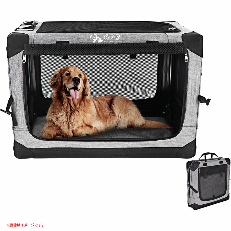 D9231YO ◆1120_1凹【アウトレット品】ペットキャリー ケージ クレート GPR CWL01 犬 猫 折りたたみ式 4..