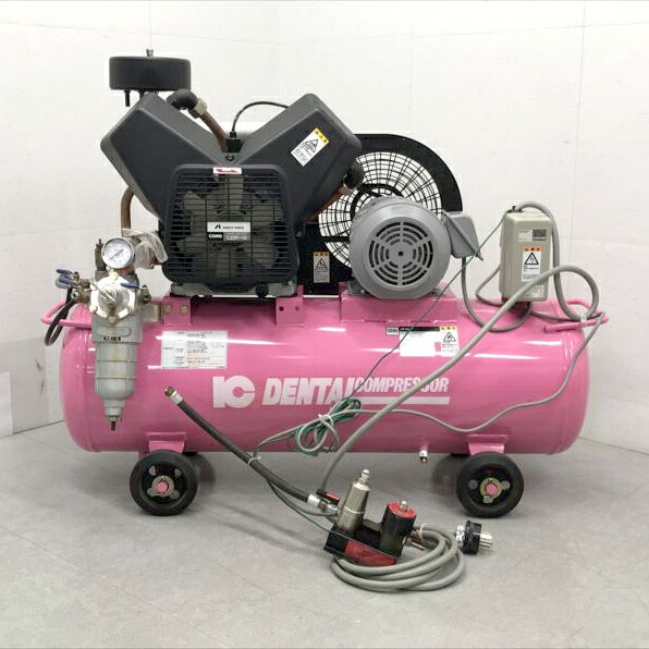 E6303NU 【美品】給油式 レシプロコンプレッサー 50Hz専用 アネスト岩田 IC-2B 09年製 1.5kW 2馬力 エアーコンプレッサー工具【中古】
