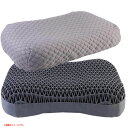 D5151YO ◆0430_2凹【アウトレット品】枕 ジェル TPE HRRight grey-gezi-001 体圧分散 快眠 安眠 まくら 洗える未使用 寝...