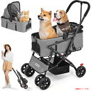 D5407YO ◆0430_2凹【アウトレット品】ペットカート バギー 分離型 4輪 犬用 KIKII 7 キャリア 折りたたみ未使用 ペット用品