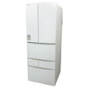 D5804YO ■0428【美品】冷凍冷蔵庫 601L フレンチドア 6ドア 東芝 GR-W600FH(EW) 24年製 野菜室がまんなか家電【中古】