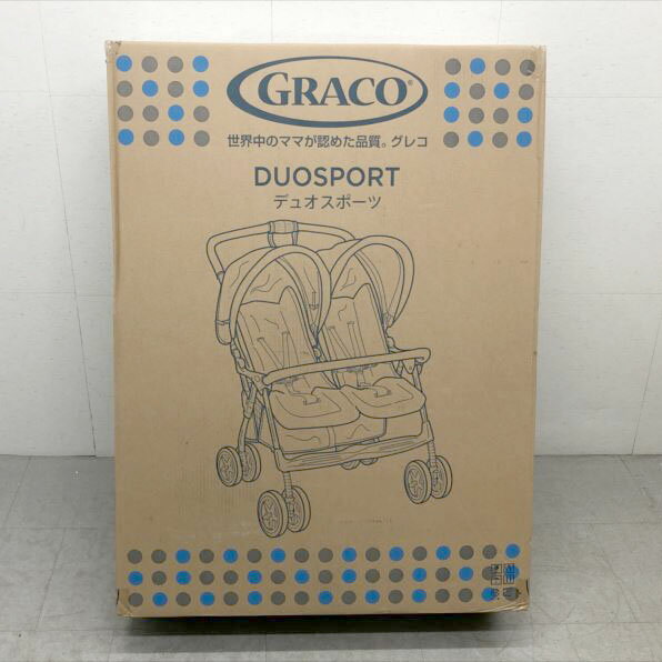 D5745YO ◆0610_4凹【アウトレット品】二人乗り ベビーカー デュオスポーツ グレコ 67048 A型 1か月〜36か月まで未使用 ベビー用品