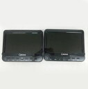 D7018YO ◆0715【訳あり・アウトレット品】ポータブル DVDプレーヤー ヘッドレストモニター 山善 CPD-M101TMDR(B) 2台セット未使用